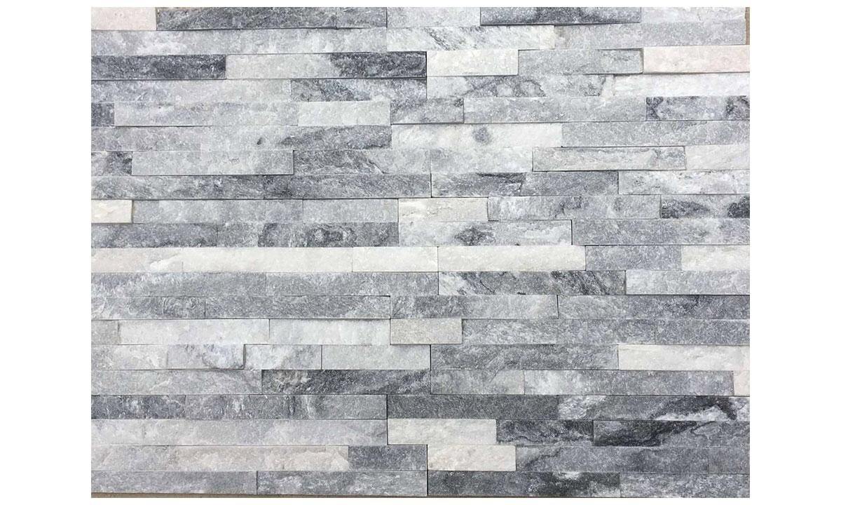 Cloud Sparkle Grey Slate Split Face Cladding Tile (10 x 36cm) lt 583479