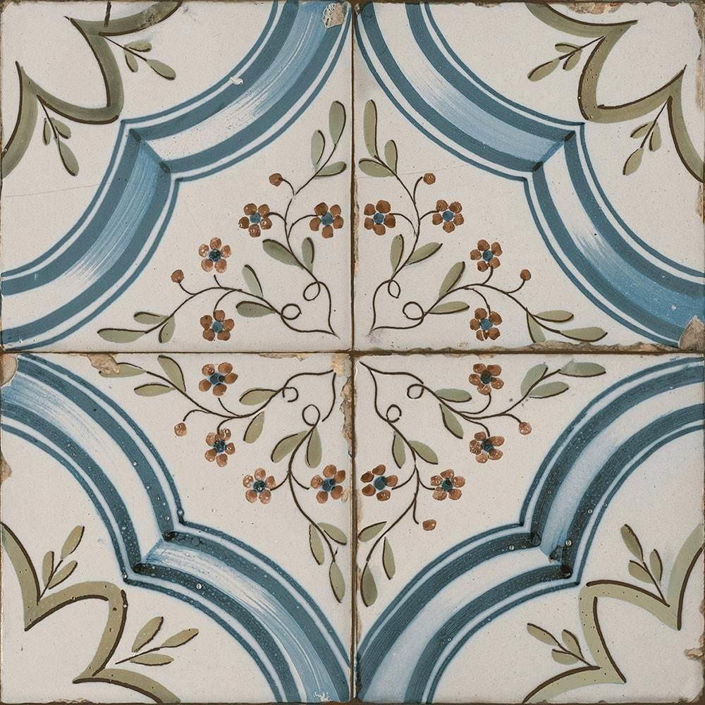 Vintage Marina Pattern Ceramic Floor Tile (45 x 45cm) luxury tiles