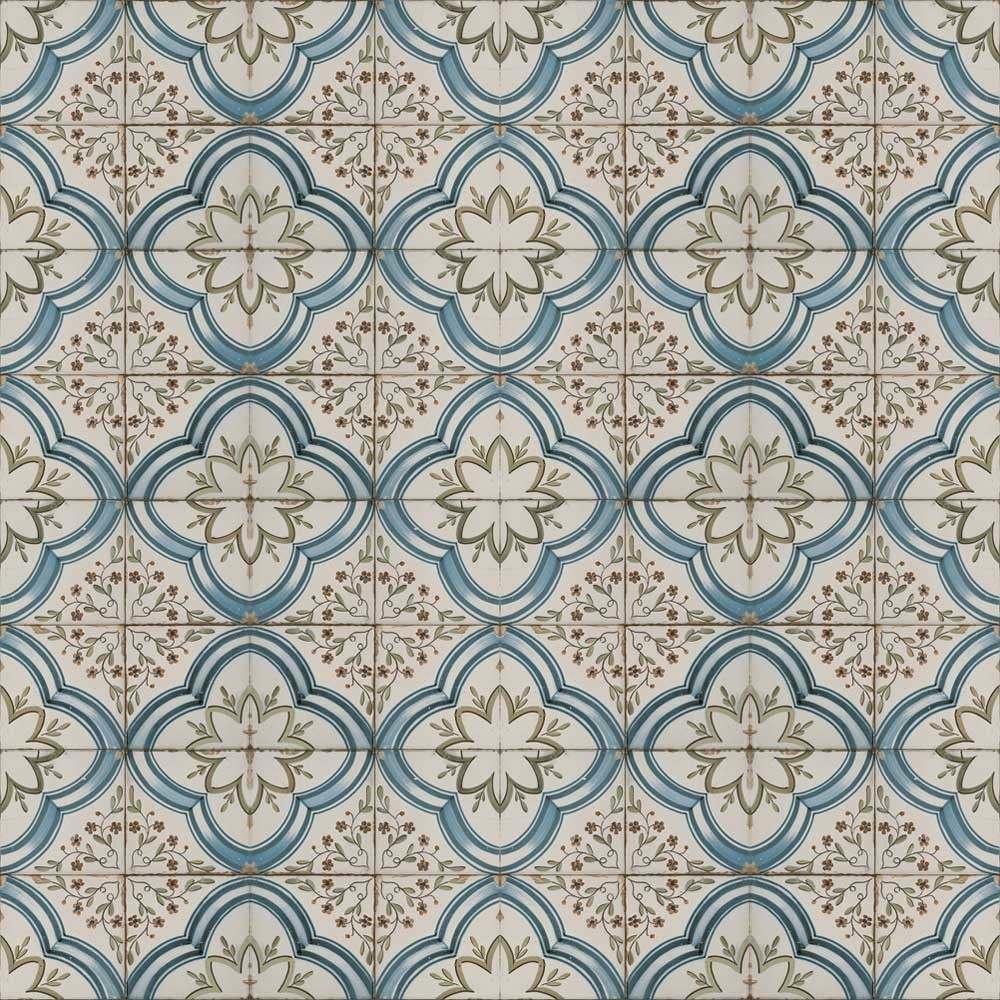 Vintage Marina Pattern Ceramic Floor Tile (45 x 45cm) luxury tiles