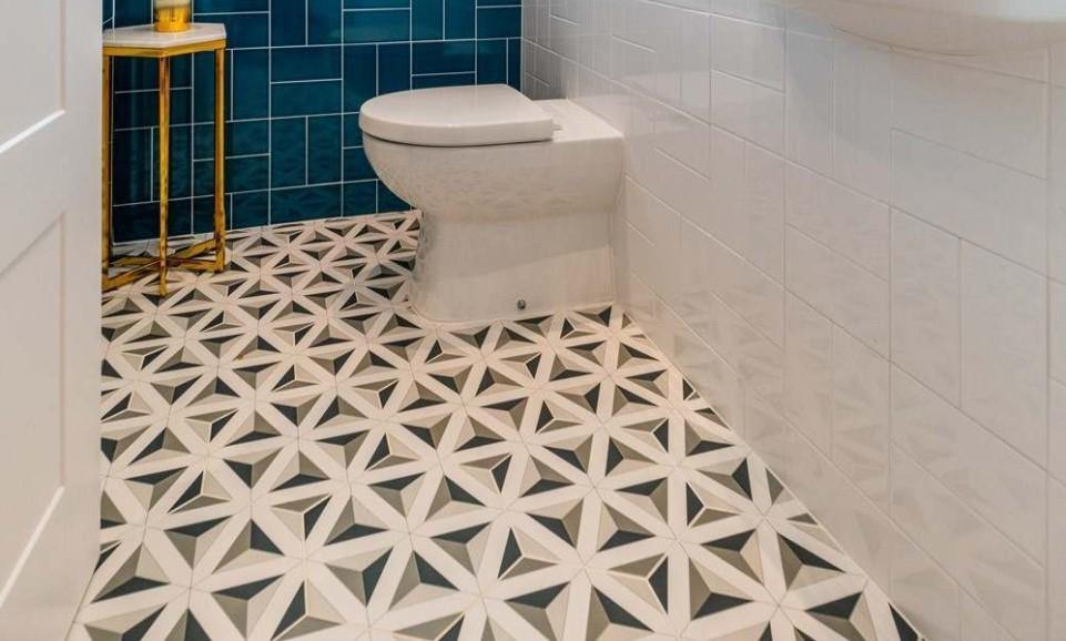 Star Pattern Hexagon Tile (33 x 28.5cm) walls and floors 14521