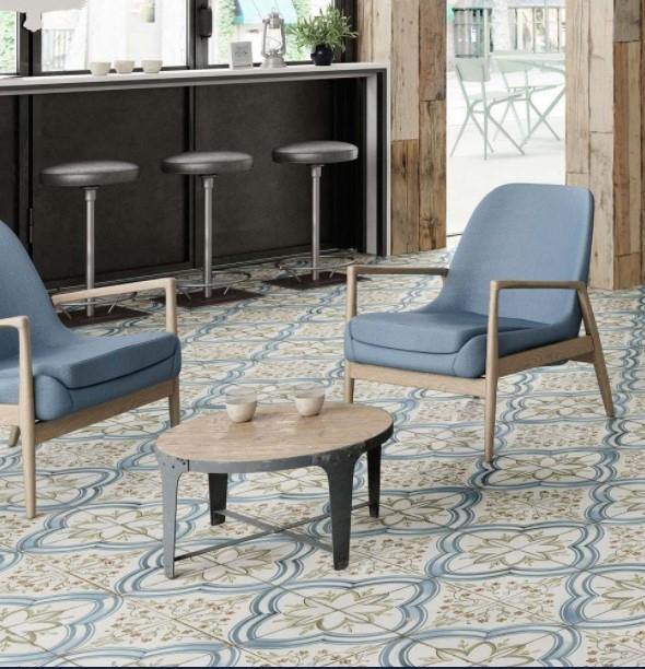Dalton Light Blue Wall & Floor Tile (45 x 45cm) WF 24743