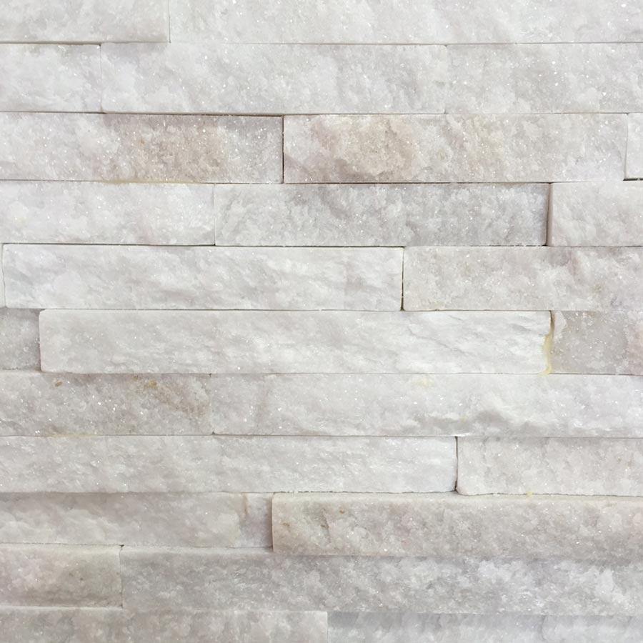 White Sparkle Split Face Tile (10 x 36cm) https://totaltiles.co.uk/split-face-grey-mix-sparkle-natural-stone-tiles.html