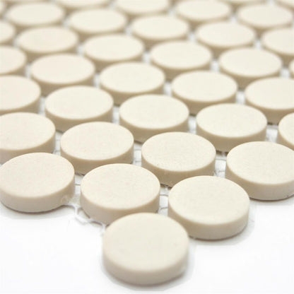 Unglazed Leight Beige Mosaic Tile Axel CU K220 Mosafil TM34321