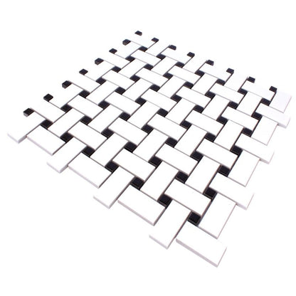 Sevilla White Black Mosaic Tiles Axel CBAS 19