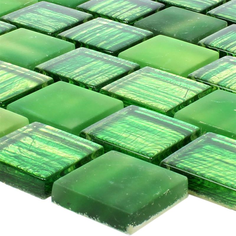 Glass Mosaic Lanzarote Green Mosafil TM33646 Axel XCM CF83