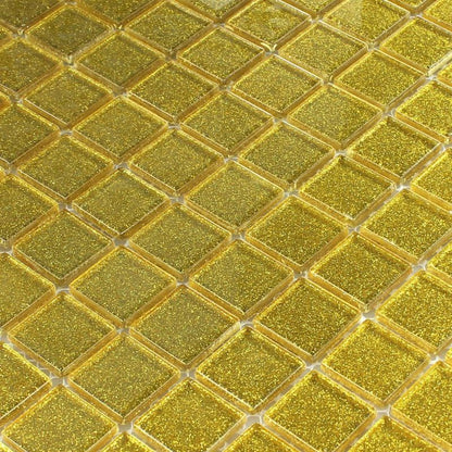 Glitter Gold Glass Mosaic Tiles Axel CM4GO5