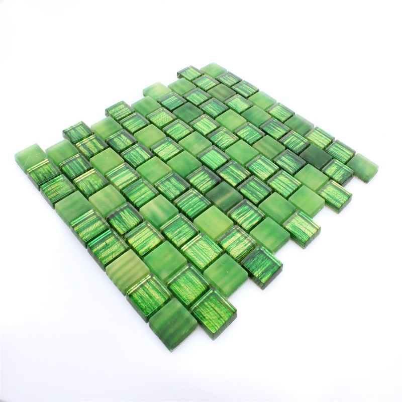 Glass Mosaic Lanzarote Green Mosafil TM33646 Axel XCM CF83