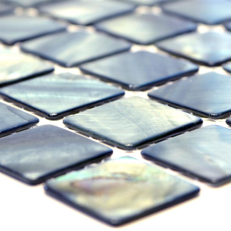 Mosaic Tiles Nacre Xenia Blue Grey Mosafil TM34465, Axel SM 2582