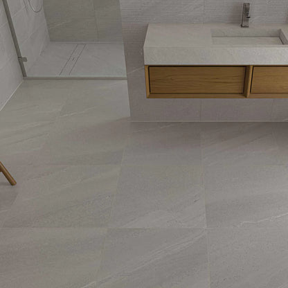 Silken Floor Tile 60x60cm tile.co.uk devaney Pearl