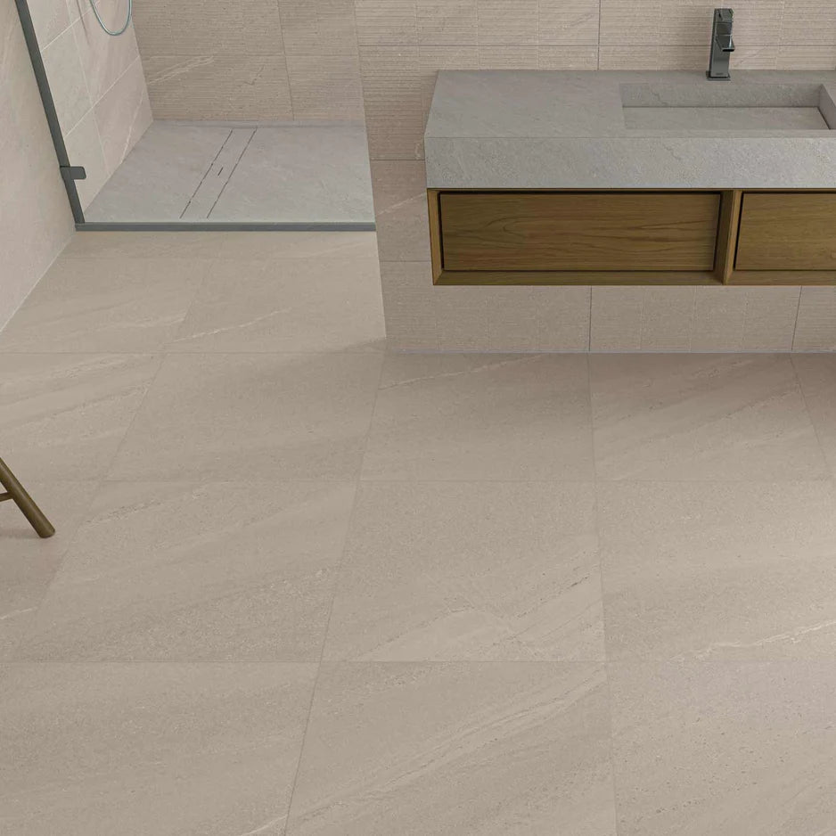 Copy of Silken Floor Tile 60x60cm tile.co.uk devaney Pearl