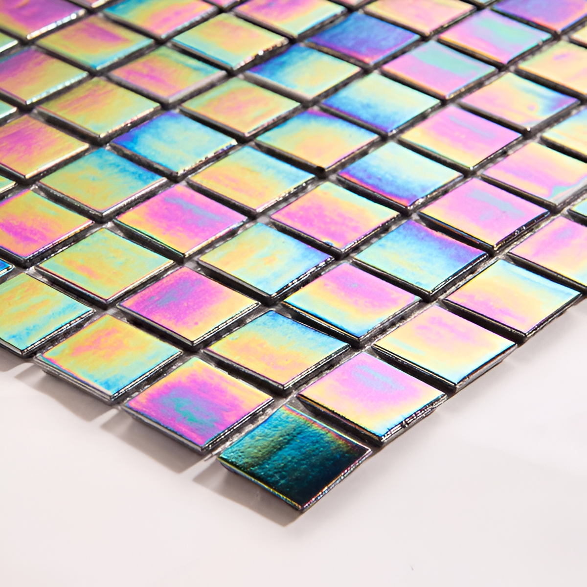 Amethyst Purple Mix Square Glass Mosaic Wall Tile TilesDecor