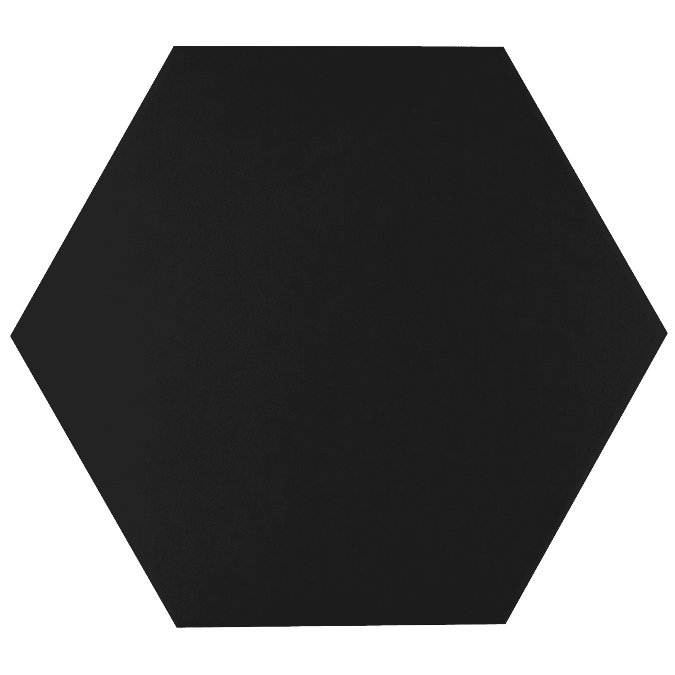 Amsterdam Hexagon Matt Black Porcelain Wall and Floor Tile TilesDecor