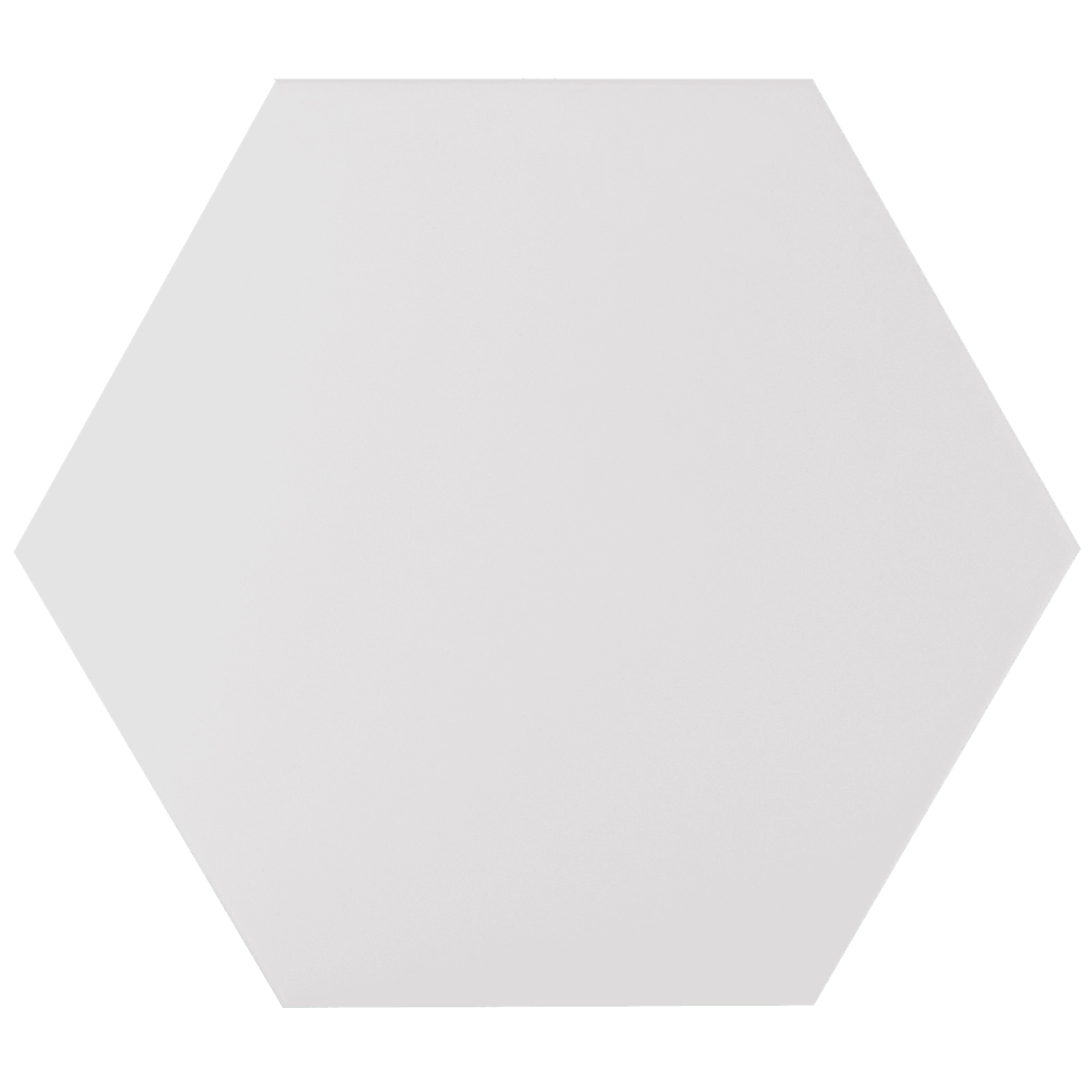 Amsterdam Hexagon Matt White Porcelain Wall and Floor Tile TilesDecor