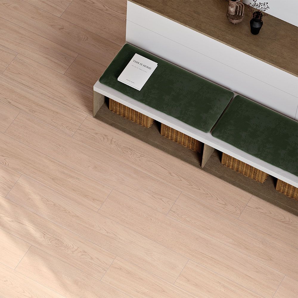 Arden XL Wood Effect Light Blonde 120x20cm Porcelain Wall and Floor Tile TilesDecor