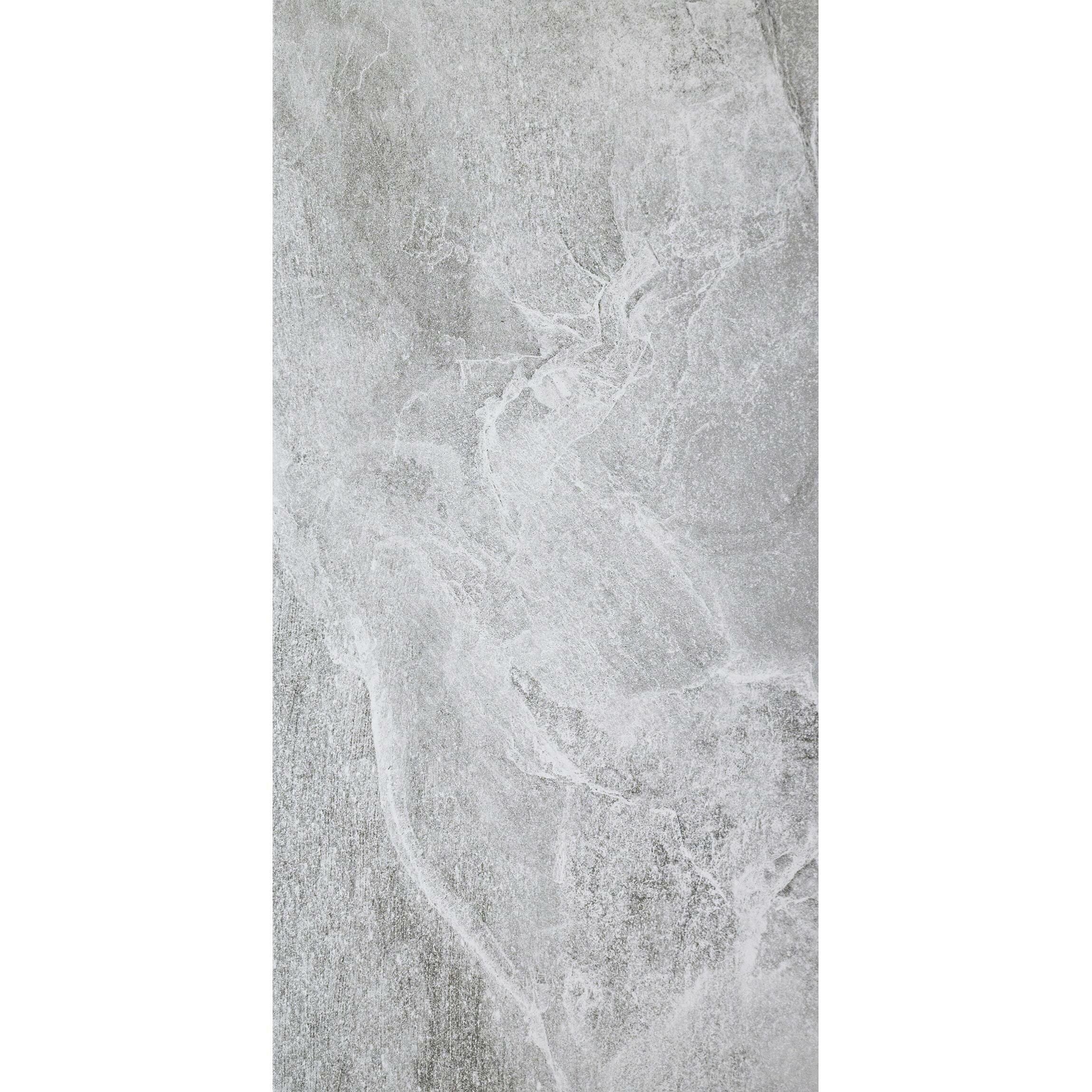 Ark Slate Cloud Grey Stone Effect 30x60cm Porcelain Wall and Floor Tile TilesDecor