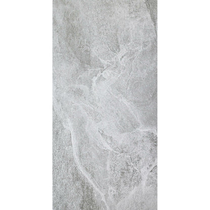Ark Slate Cloud Grey Stone Effect 30x60cm Porcelain Wall and Floor Tile TilesDecor