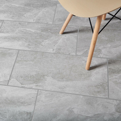 Ark Slate Cloud Grey Stone Effect 30x60cm Porcelain Wall and Floor Tile TilesDecor