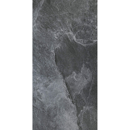 Ark Slate Deep Gris Grey Stone Effect 30x60cm Porcelain Wall and Floor Tile TilesDecor