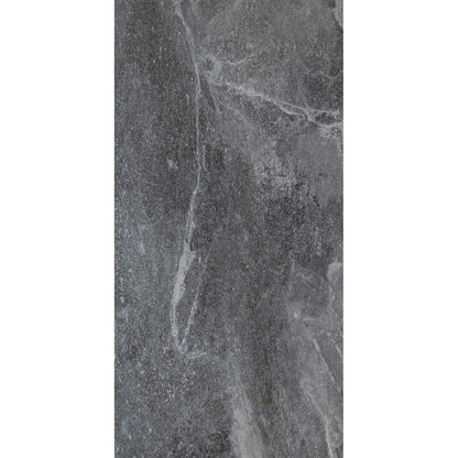 Ark Slate Deep Gris Grey Stone Effect 30x60cm Porcelain Wall and Floor Tile TilesDecor