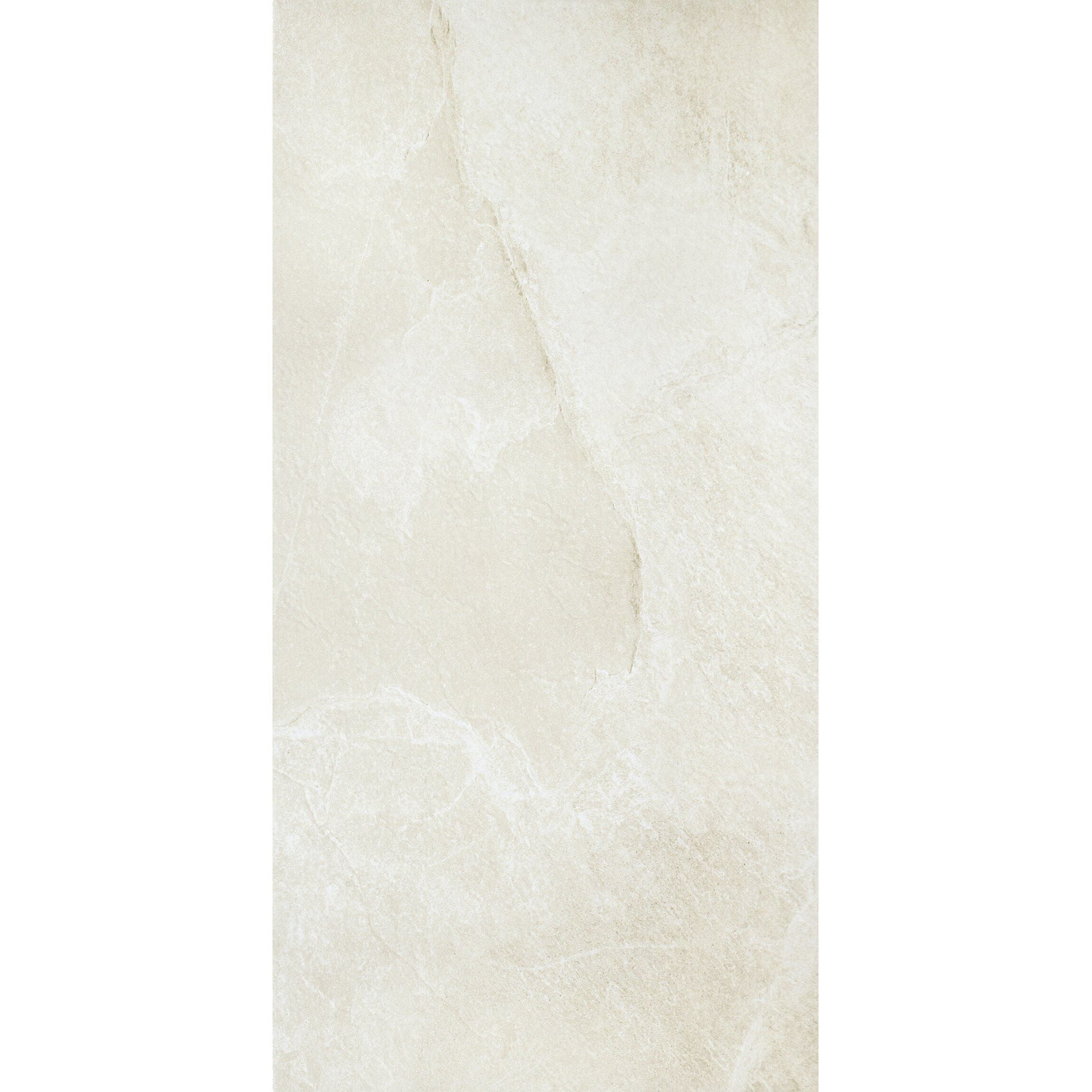 Ark Slate Ivory Honeycomb Stone Effect 30x60cm Porcelain Wall and Floor Tile TilesDecor