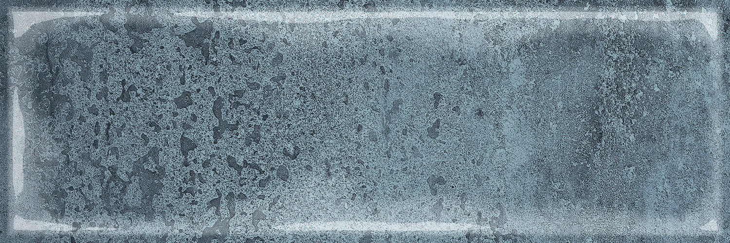Artisan Oasis Blue Bevelled Speckle Gloss Ceramic Subway Metro 100x300mm Wall Tile TilesDecor