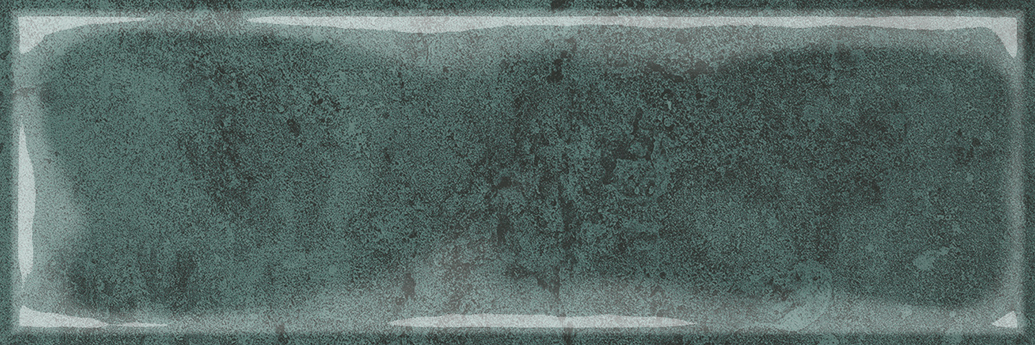 Artisan Oasis Green Bevelled Speckle Gloss Ceramic Subway Metro 100x300mm Wall Tile TilesDecor