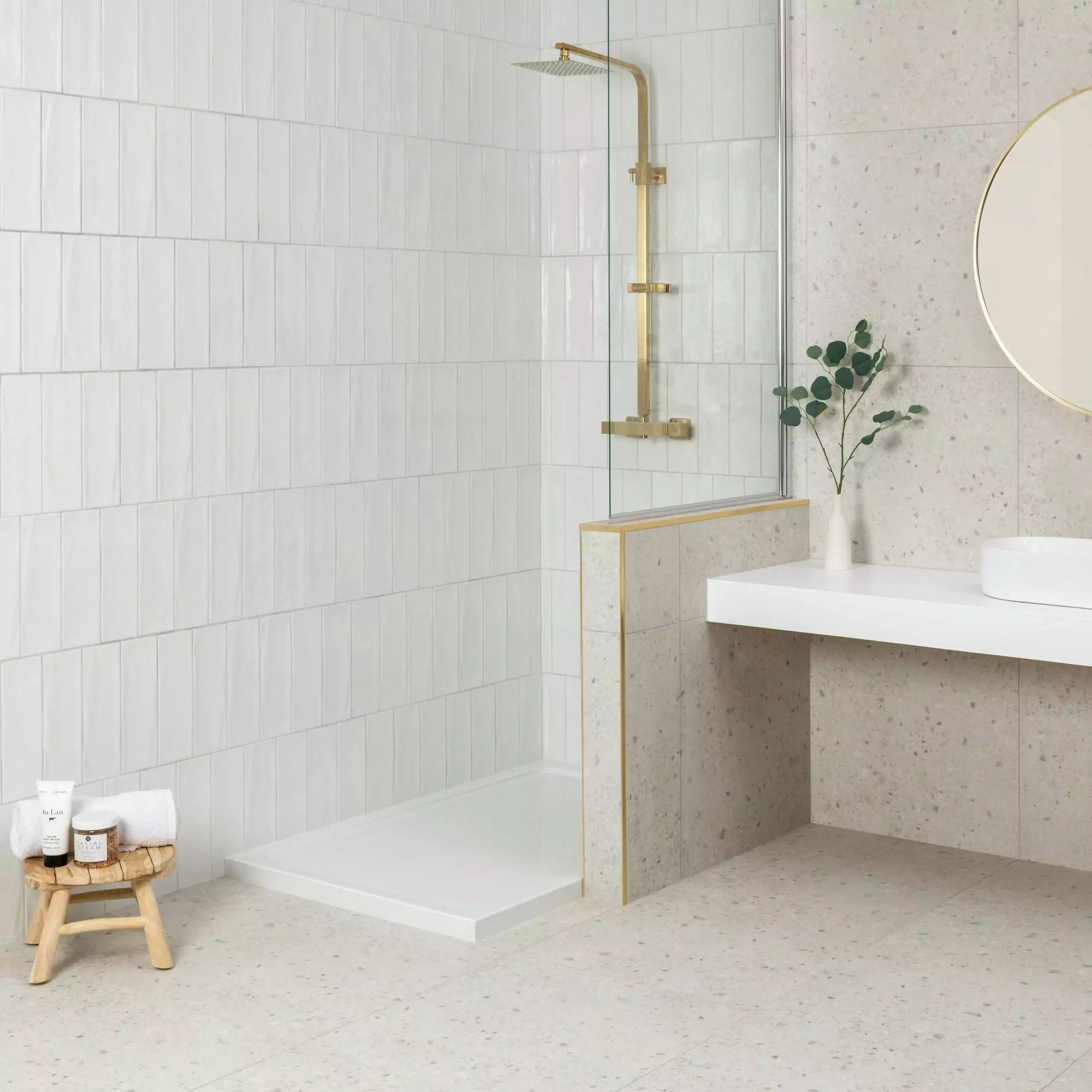 Artisan White Metro Subway Ceramic Wall 100x300mm Tile TilesDecor