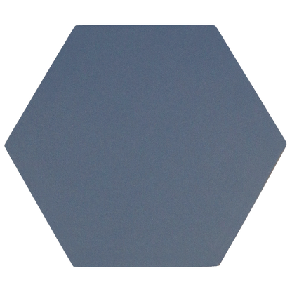 Avatar Matt Navy Blue Hexagon Porcelain Wall and Floor Tile TilesDecor