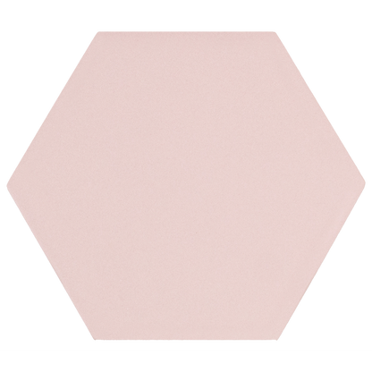 Avatar Matt Rose Pink Hexagon Porcelain Wall and Floor Tile TilesDecor