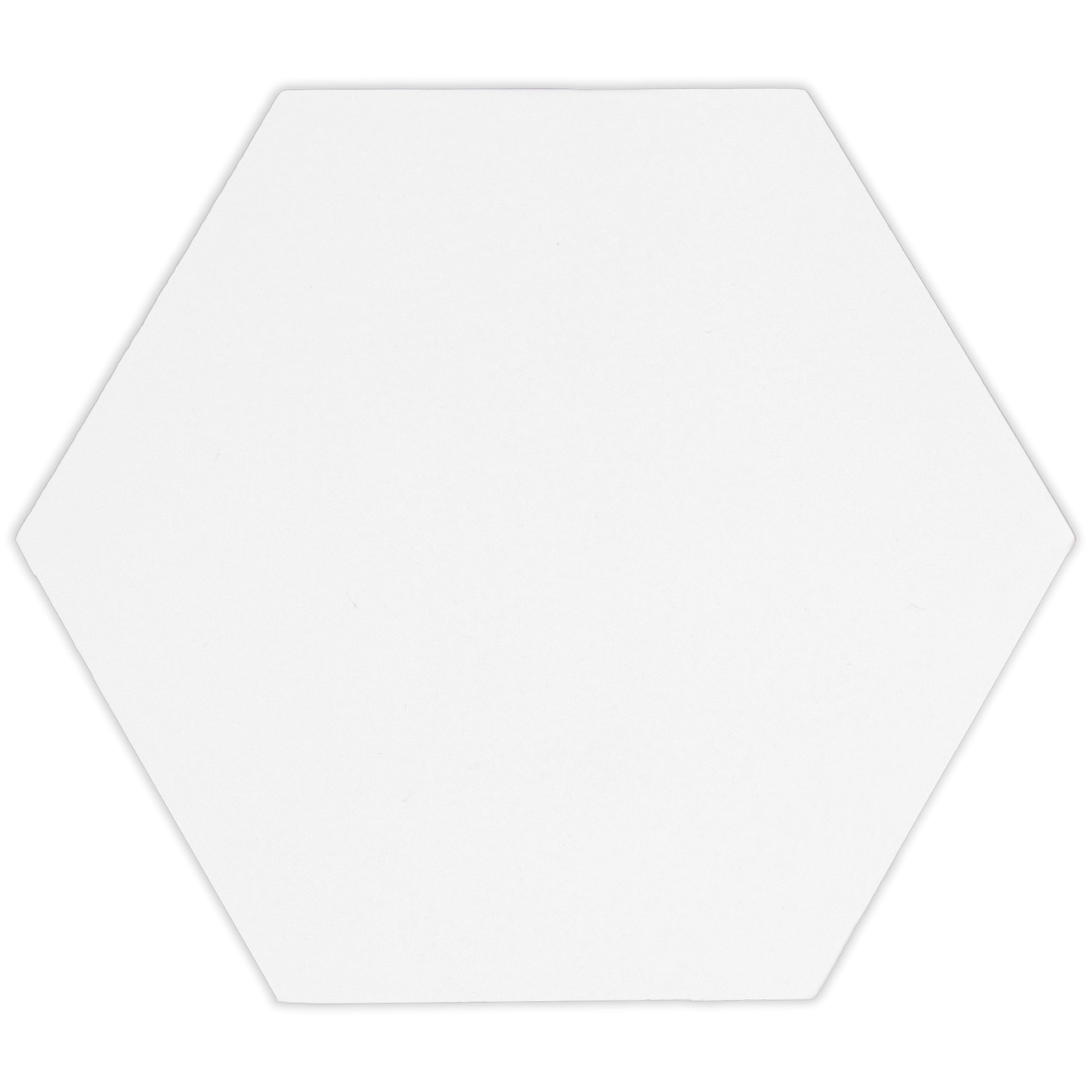 Avatar Matt White Hexagon Porcelain Wall and Floor Tile TilesDecor