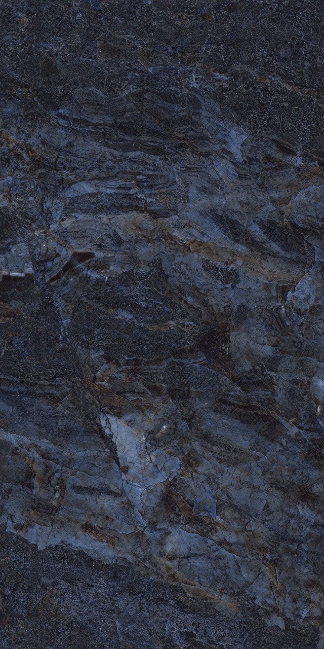 Blue Marble Effect High Gloss Porcelain Tiles