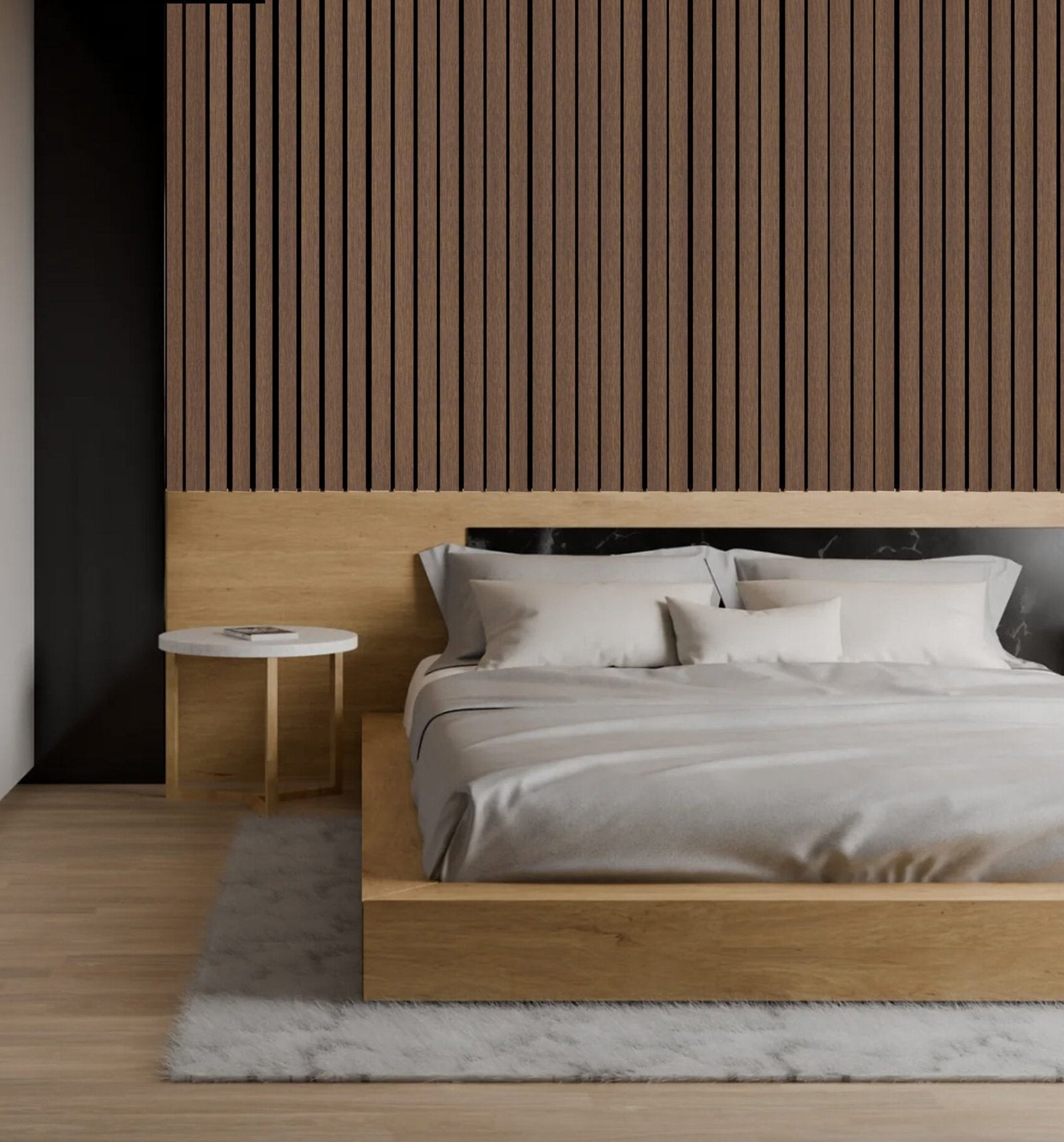 Chestnut Oak Luxury Acoustic Wall Panel Tiles Decor