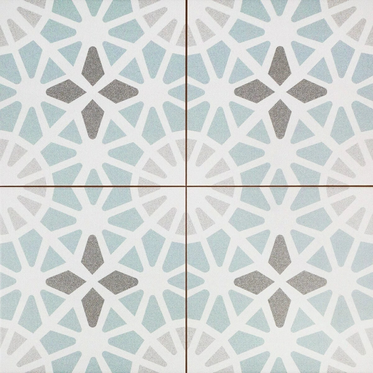 Chloe Light Blue Start Soft Patterned Floor Ceramic Tile TilesDecor
