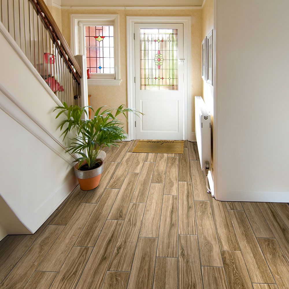 Dream Testament Brown Wood Effect 7.5x20cm Floor Tile TilesDecor