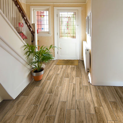 Dream Testament Brown Wood Effect 7.5x20cm Floor Tile TilesDecor