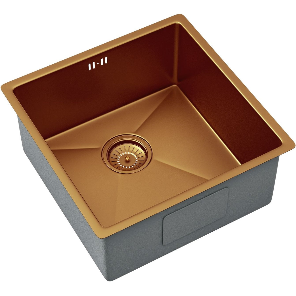 Ellsi Elite Inset Brushed Copper Effect Stainless Steel Sink, Pdt-000027 Ellsi