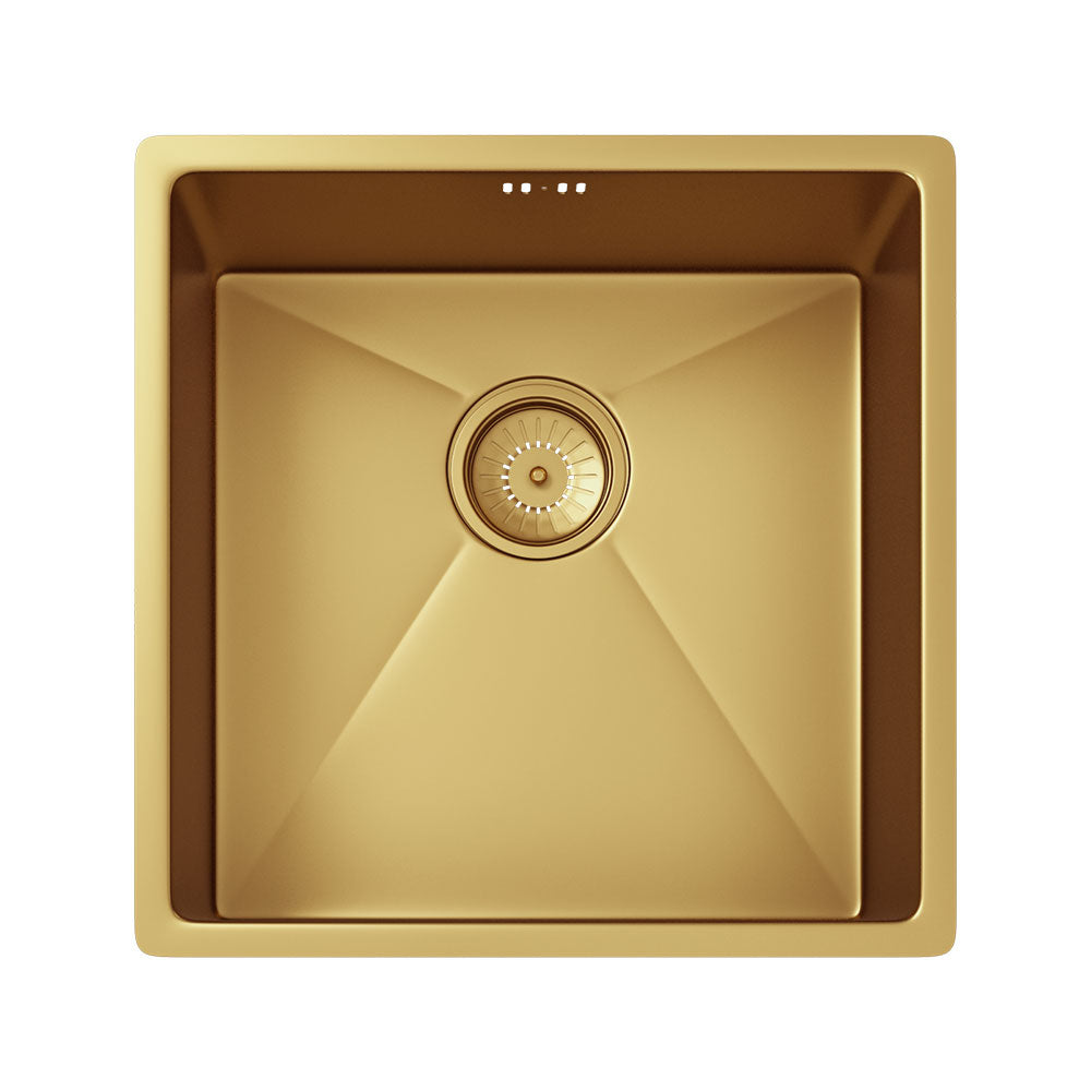 Ellsi Elite Inset/Undermounted Brushed Gold Effect Stainless Steel Sink, PDT-000026 Ellsi