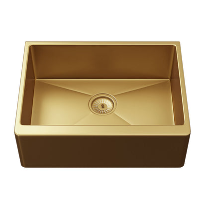 Ellsi Excel Belfast Style Brushed Gold Effect Stainless Steel Sink, PDT-000024 Ellsi