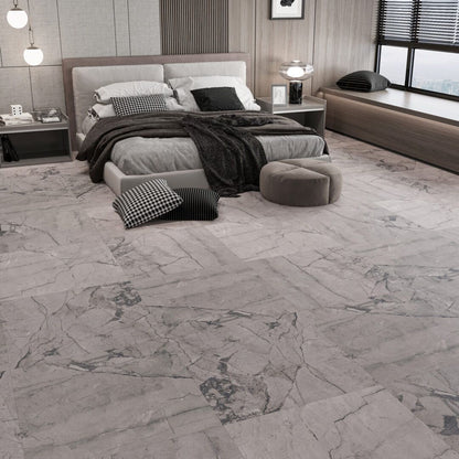 Carving Grey Matt Porcelain Tile 