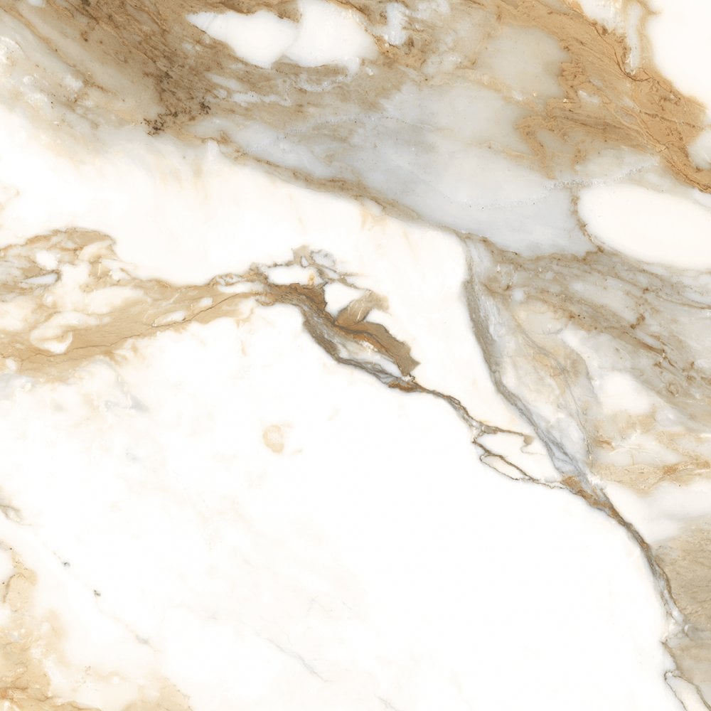 Hampton Gold Rectified Marble Effect tile 