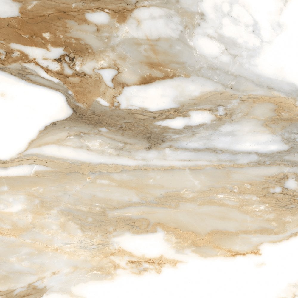 Gold Rectified Marble Effect Tile Tiles 