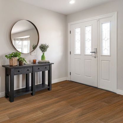 Herare XL Brunette Brown Wood Effect 120x20cm Floor Tile TilesDecor