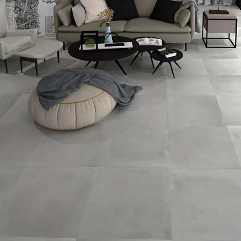 Lunara Concrete Dark Gris Grey Stone Effect 600x600mm Porcelain Floor Tile TilesDecor