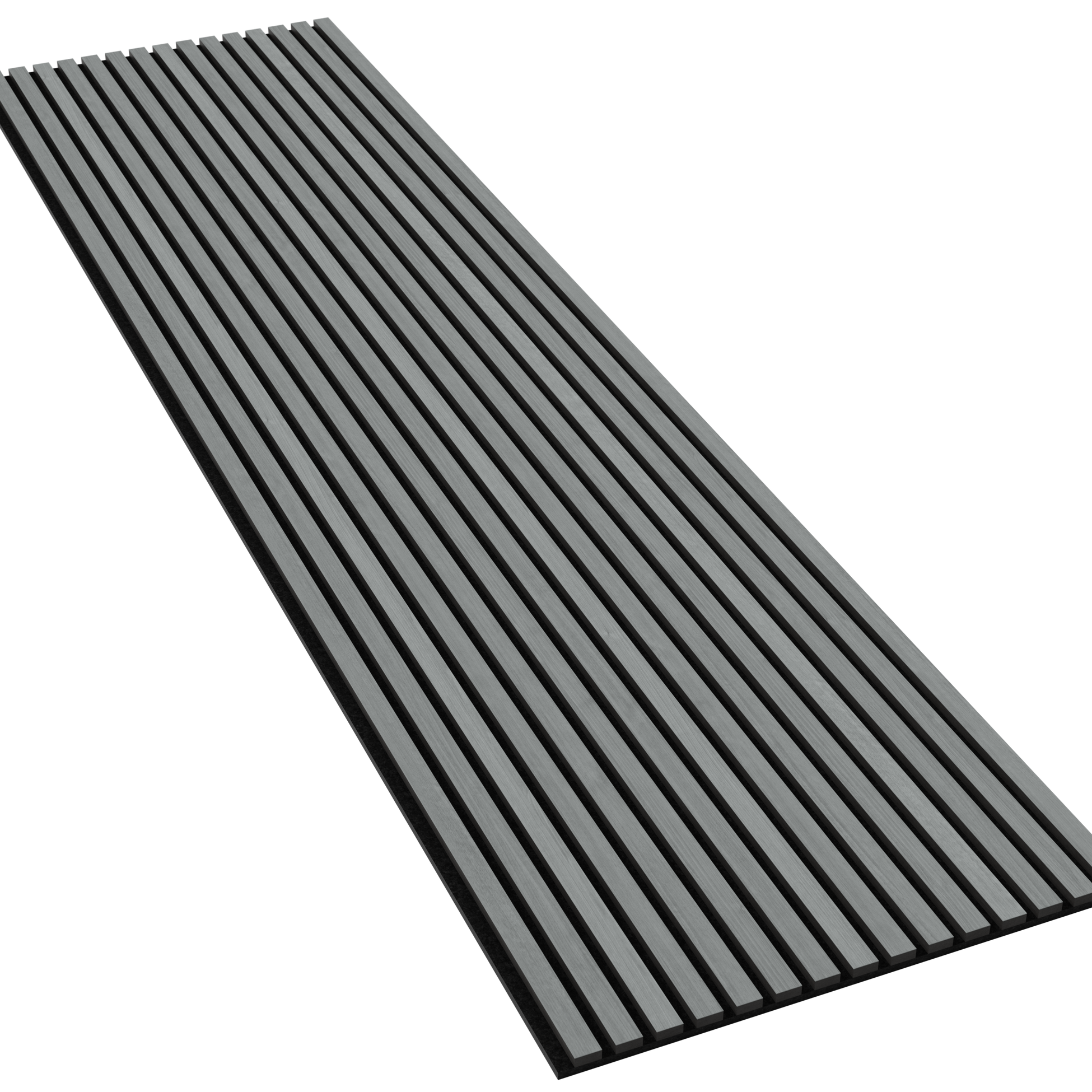 LuxPanel Carbon Grey Acoustic Wood Wall Panels 3D Sound Proof Panel
