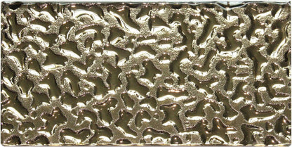 Melted Gold 3D Glass Metro 100x200mm Metro Wall Tile TilesDecor