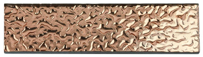 Melted Rose Gold Copper 3D Glass Metro 75x300mm Metro Wall Tile TilesDecor