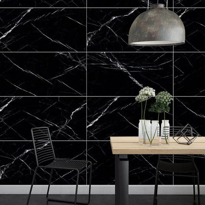Mercallo Black Polished Porcelain Tile TilesDecor