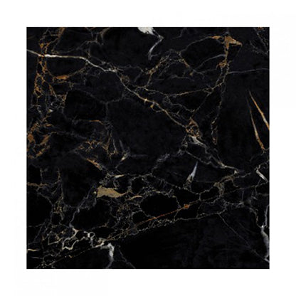 Nero Marquina Mystic Polished Black and Gold Marble Effect 600x600mm Wall and Floor Tile TilesDecor