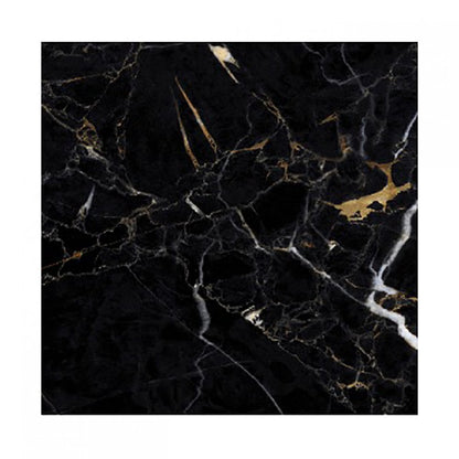 Nero Marquina Mystic Polished Black and Gold Marble Effect 600x600mm Wall and Floor Tile TilesDecor