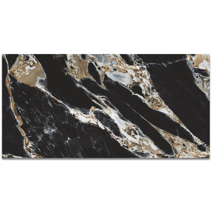 Noir Aurelia Black Marble Effect XL 1200x600mm Wall and Floor Tile TilesDecor